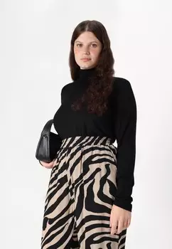 Брюки CARZALIKA LIFE WIDE PANTS ONLY Carmakoma, черный