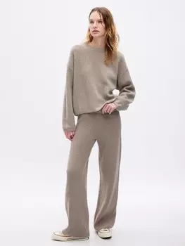 Брюки cashsoft трикотажные. Gap, бежевый