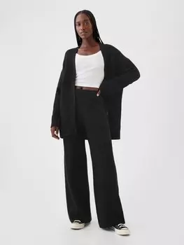 Брюки cashsoft трикотажные. Gap, черный