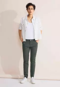 Брюки CASUAL FIT Street One, зеленый