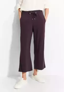 Брюки Cecil 3/4, на кулиске, красный