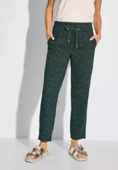 Брюки Cecil 7/8 на кулиске, зеленый