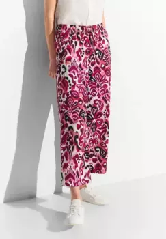 Брюки Cecil 7/8 с графическим принтом по всей поверхности, розовый