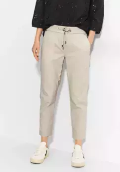 Брюки Cecil 7/8, средняя талия, бежевый