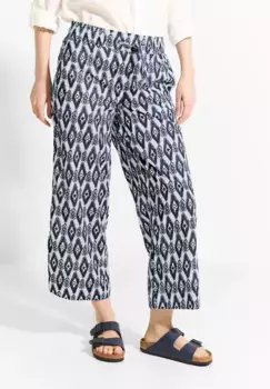 Брюки Cecil 7/8, завышенная талия, белый