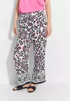 Брюки Cecil 7/8, завышенная талия, белый