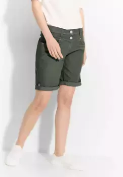 Брюки Cecil Bootcut с функцией отворота, хаки