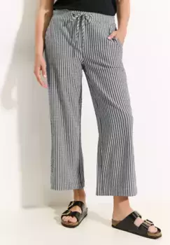Брюки Cecil длины 7/8 "NEELE" с полосатым узором, синий