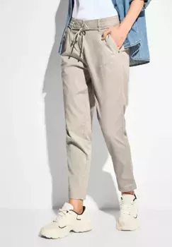 Брюки Cecil из ткани с завязками, бежевый