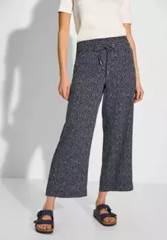 Брюки Cecil из ткани, завышенная талия, синий