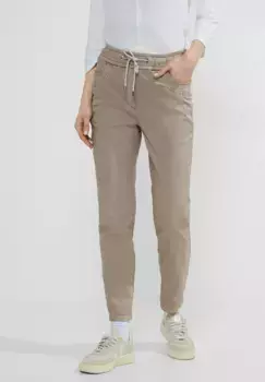 Брюки Cecil Jogger, средняя талия, бежевый