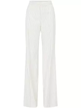 Брюки Cedric в тонкую полоску Rebecca Vallance, бежевый