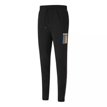 Брюки celebration sweatpants 'black' Puma, черный