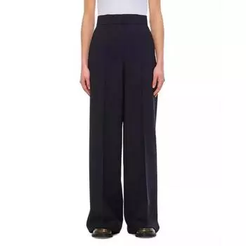 Брюки cervo seersuker wide pants Max Mara, черный