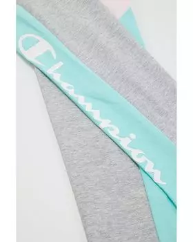 Брюки Champion Color-Block Leggings, цвет Oxford Heather/Urban Lilac/Aruba Blue