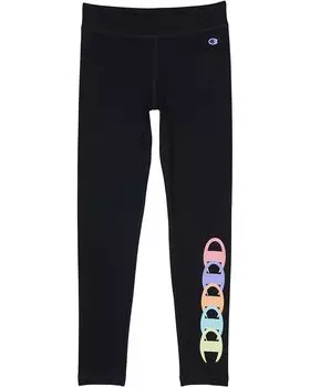 Брюки Champion Overlap Repeat C Leggings, черный