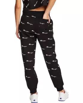 Брюки Champion Reverse Weave Joggers All Over Print, цвет Multi Logo Mix Black