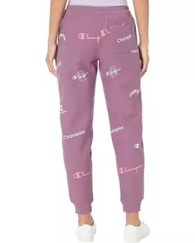 Брюки Champion Reverse Weave Joggers All Over Print, цвет Multi Logo Mix Midnight Aster