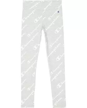 Брюки Champion Script Aop Leggings, цвет Oxford Heather