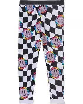 Брюки Chaser Checkered Rainbow Daisy Pants, белый