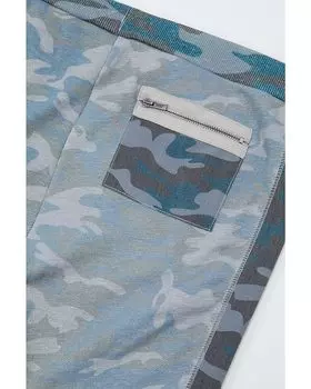 Брюки Chaser Linen French Terry Joggers with Zippers, цвет Grasslands Camo