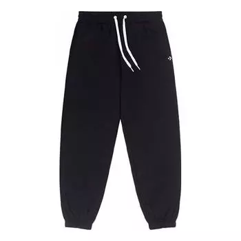 Брюки chevron logo sweatpants 'black' Converse, черный