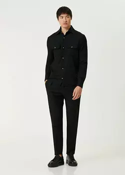 Брюки Chiaia из шерсти Marco Pescarolo, черный