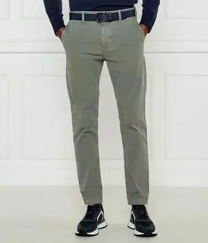 Брюки чинос 10265822 01 Tapered fit Boss Orange, зеленый