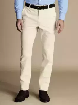 Брюки чинос Charles Tyrwhitt Ultimate Straight Leg, слоновая кость