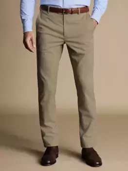 Брюки чинос Charles Tyrwhitt Ultimate Straight Leg, цвет taupe