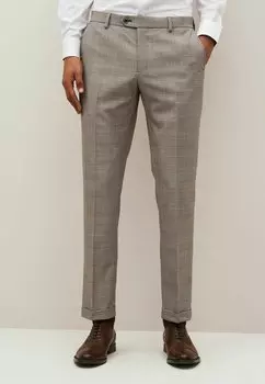Брюки чинос CHECK CHINOS SLIM FIT Next, цвет taupe