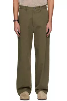 Брюки чинос цвета хаки colbo