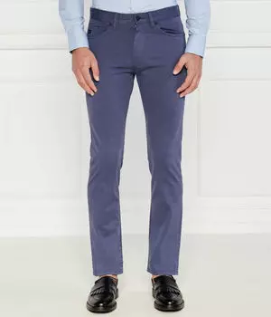Брюки чинос Делавэр Slim fit Boss, синий