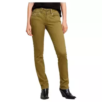 Брюки чинос G-Star Midge Slim Straight, зеленый