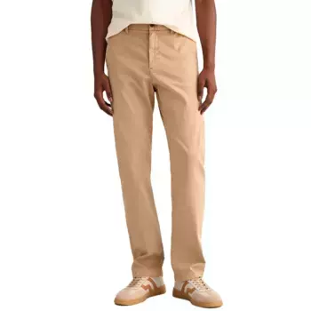 Брюки чинос Gant Dobby Structure Slim Fit, зеленый