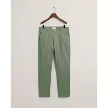 Брюки чинос Gant Sunfaded Slim Fit, зеленый
