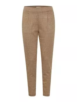 Брюки чинос Ichi KATE, цвет Brown/Light Brown/Black