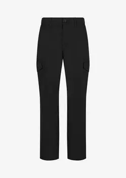 Брюки-чинос из эластичного хлопка Armani Exchange, черный