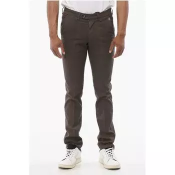 Брюки чинос из льняной смеси Corneliani, Brown