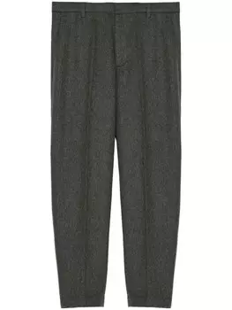 Брюки чинос из натуральной шерсти Yves Salomon, серый