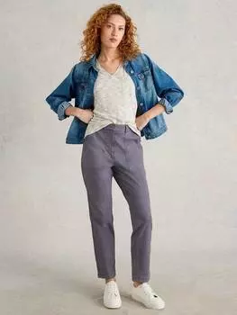 Брюки-чинос из органического хлопка twister rich White Stuff, цвет Mid Purple