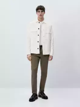 Брюки чинос из смешанного хлопка Massimo Dutti