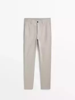 Брюки чинос из смешанного хлопка Massimo Dutti