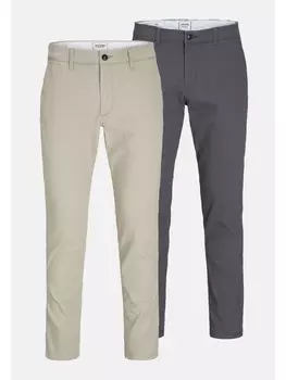 Брюки чинос Jack & Jones Jeans Marco Dave, серый
