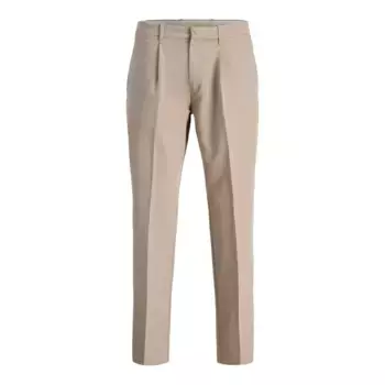 Брюки чинос Jack & Jones Karl Cameron Pleated, бежевый