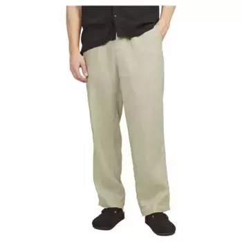Брюки чинос Jack & Jones Karl Lawrence Linen, бежевый