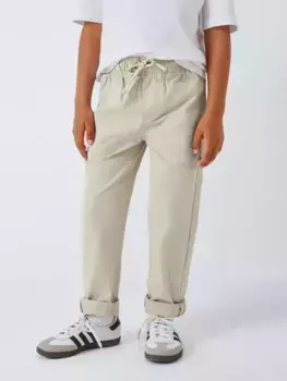 Брюки чинос John Lewis Kids' Straight Fit Turn Up, цвет neutral