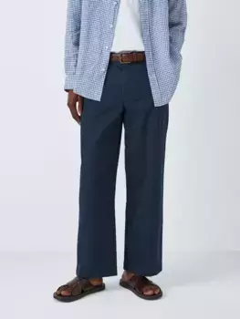 Брюки чинос John Lewis Wide Leg, темно-синий