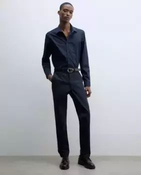 Брюки чинос классического кроя Sfera, тёмно-синий