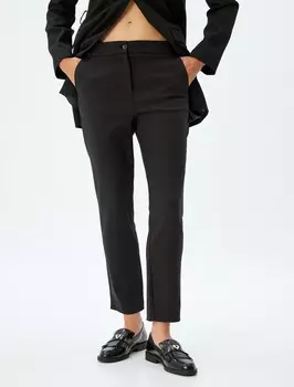 Брюки чинос Koton Slim fit Chino Pants, черный